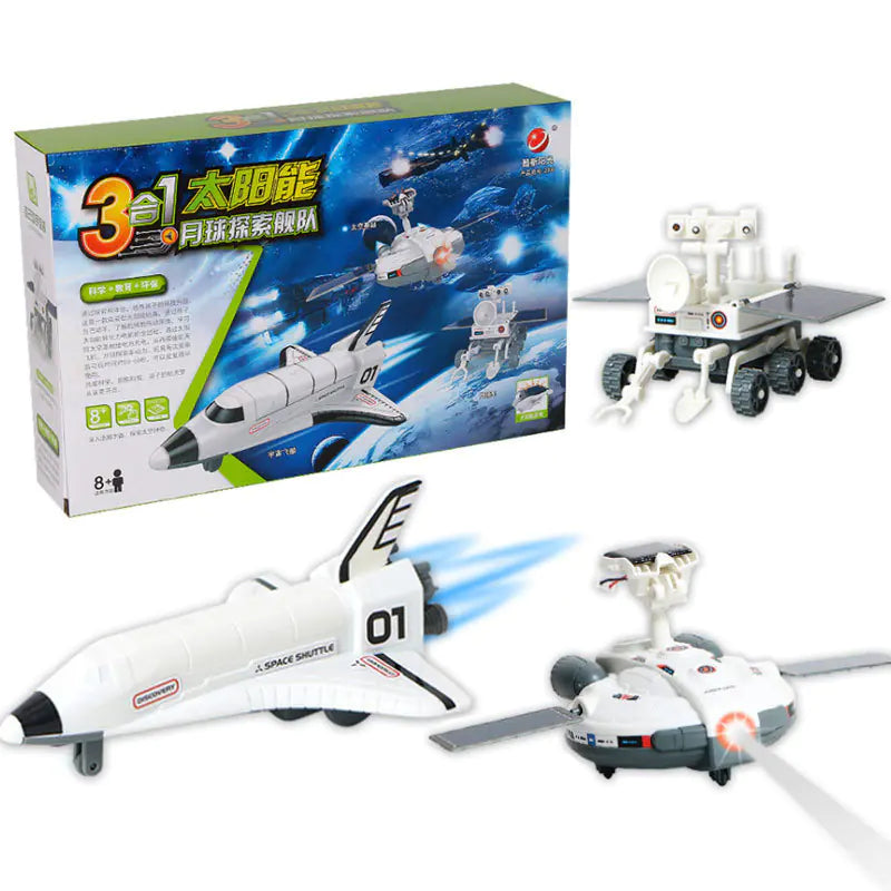 DIY 3-in-1 Solar-Powered Robot Dinosaur Toy