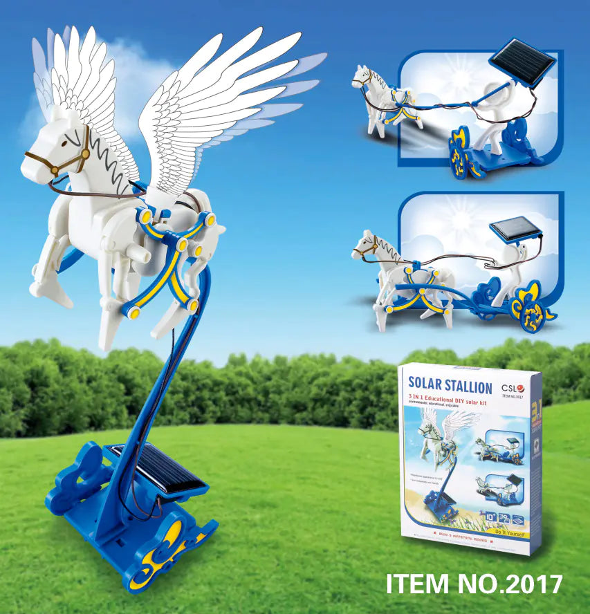 DIY 3-in-1 Solar-Powered Robot Dinosaur Toy