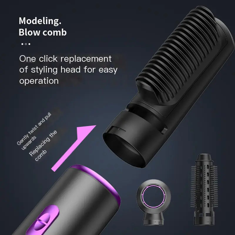 3-in-1 Hot Air Styling Brush and Hair Dryer