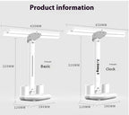 3-in-1 LED Desk Lamp with Fan & Clock