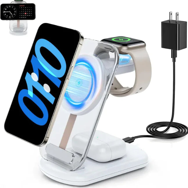 ClearFold 3-in-1 Magnetic Wireless Charger