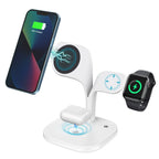 Magnetic Wireless Charging Station for Apple Magsafe Charger Stand 3 in 1 Mag-Safe Wireless Charging Station for iPhone 141312 Pro/Max/Mini/Plus Apple Watch 8/7/6/SE/5/4/3/2 and Airpods 3/2/Pro
