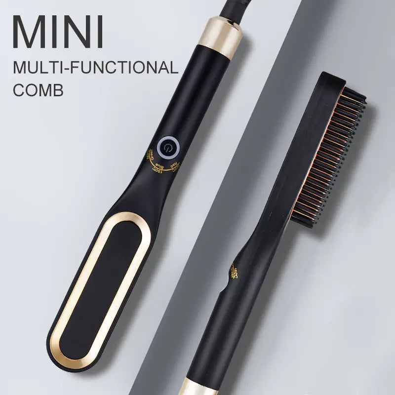 Mini 3-in-1 Hair Straightening and Curling Comb