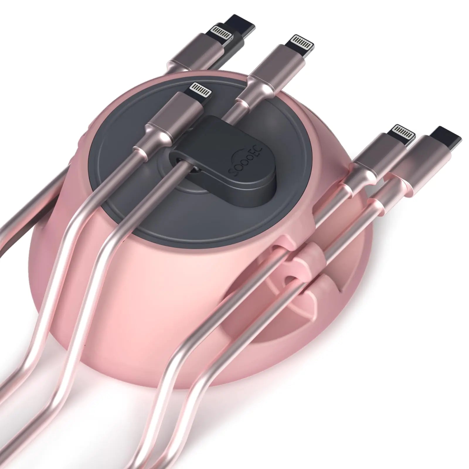 Magnetic Cord Holder Cable Organizer - 3 in 1 Cable Magnetic Organizer with Strong Magnet Top Cable Clips Silicone Reusable Charger Cord Management Holder for All Cables Nightstand Desktop