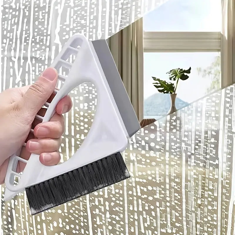 3-in-1 Grout Cleaner, Scrub Brush & Squeegee Tool