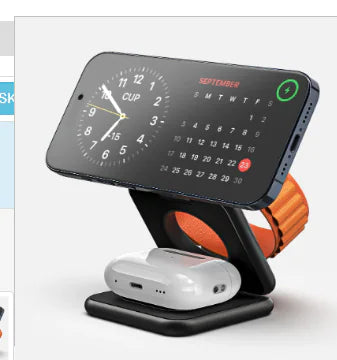 VINZZY X40 3-in-1 Foldable Magnetic Wireless Charger