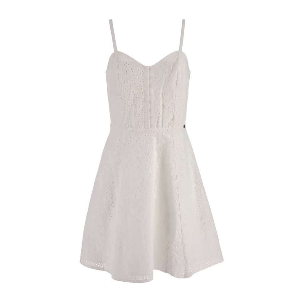 Guess - Sleeveless Wide-Neck Cotton Dress – Solid Color