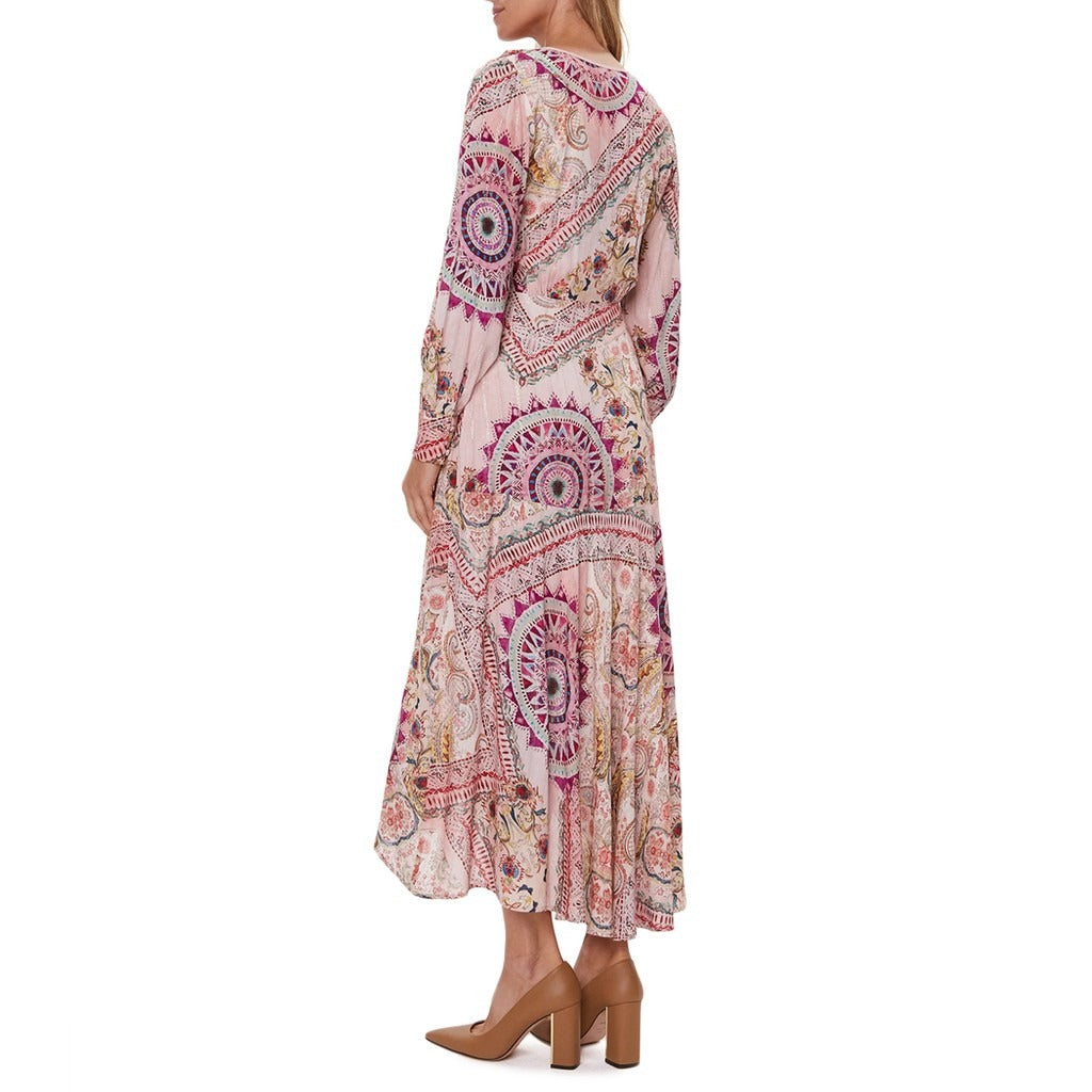 Guess - Women’s V-Neck Long Sleeve Dress