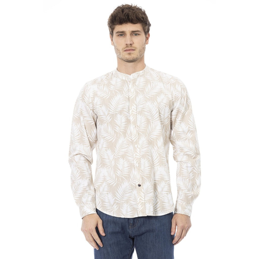 Baldinini Trend - Men’s Cotton Mandarin Collar Shirt