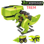 DIY 3-in-1 Solar-Powered Robot Dinosaur Toy